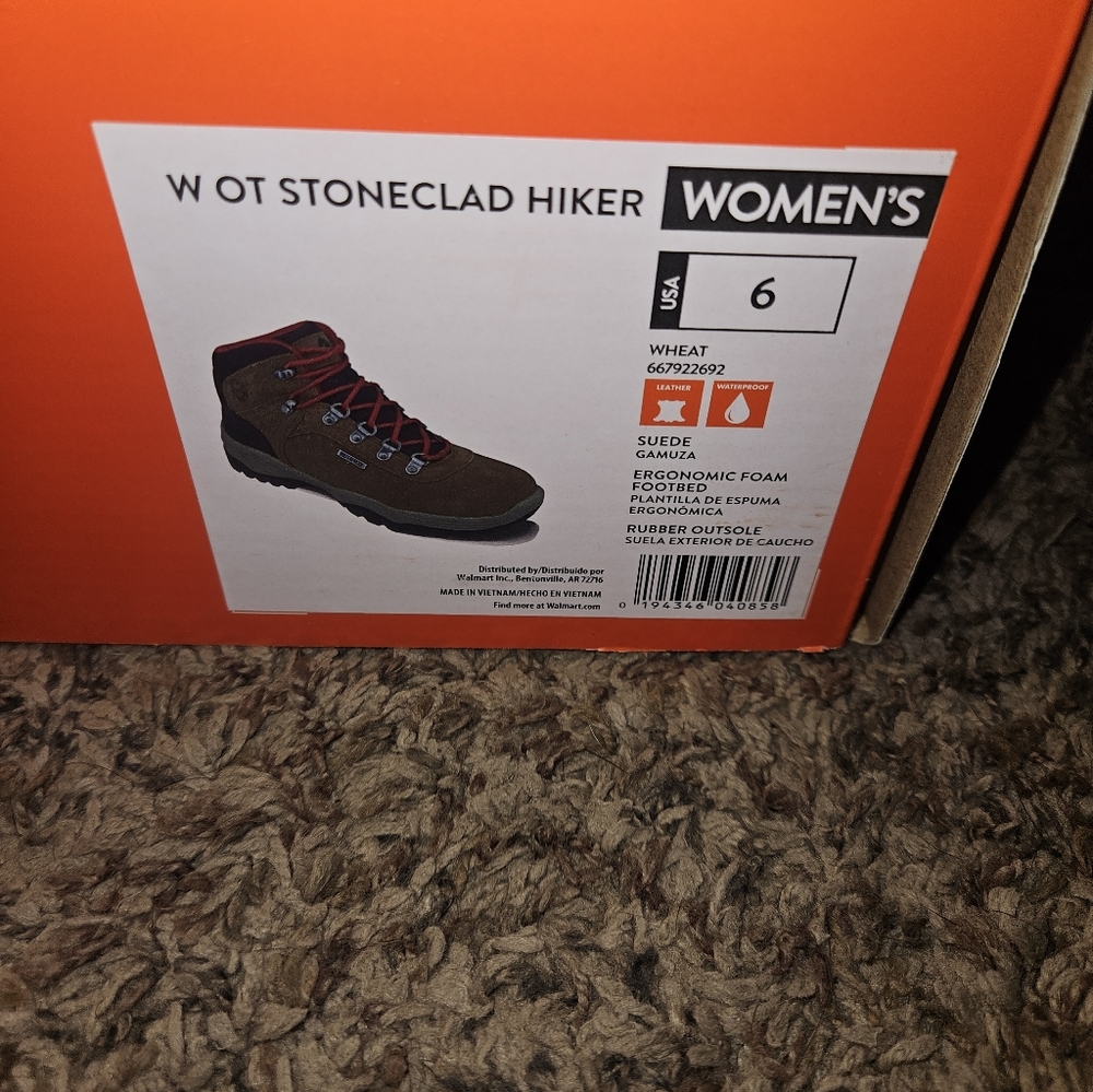 Ozark Trail Womens Stoneclad Waterproof Hiking Boots - Picture 4 of 8